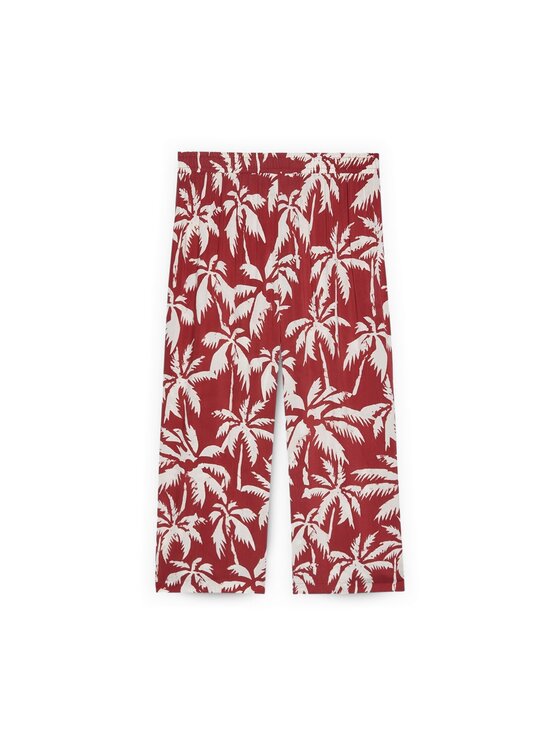 Fiorella Rubino Fiorella Rubino Pantaloni di tessuto P096L002533N0Z6 Marrone Cropp Fit