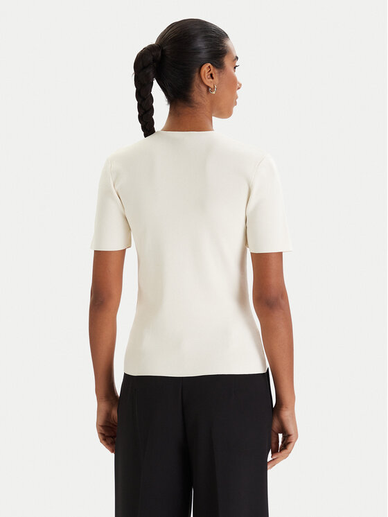 KARL LAGERFELD KARL LAGERFELD Bluse B1W18014 Écru Slim Fit