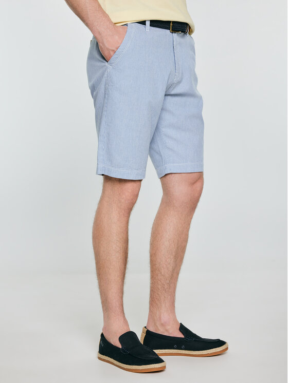 BIG STAR BIG STAR Szorty materiałowe GUSTO Niebieski Basic Fit