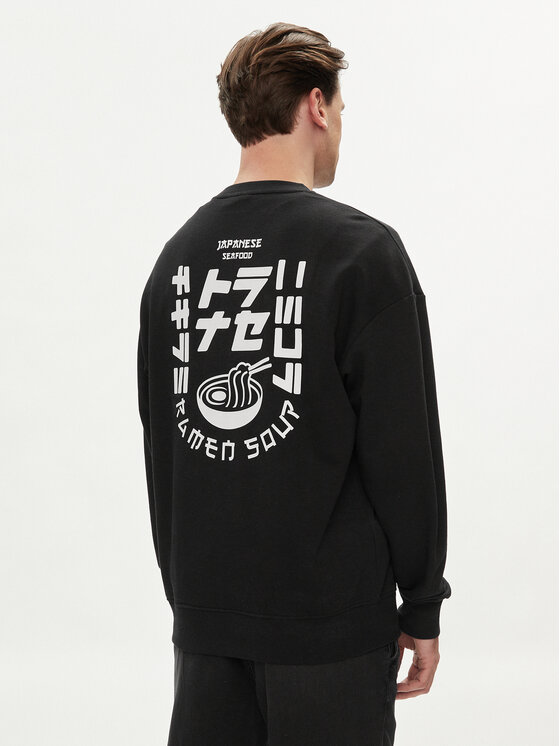 Jack&Jones Jack&Jones Majica dugih rukava Dirk 12249455 Crna Wide Fit
