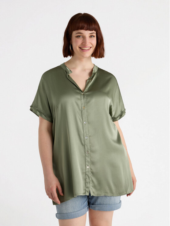 Fiorella Rubino Fiorella Rubino Camicia 5002L000162N035 Verde Regular Fit