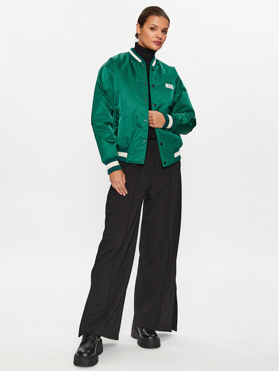 Mercer Amsterdam Mercer Amsterdam Kurtka bomber Unisex The Re-Varsity MEAP231010 Zielony Relaxed Fit