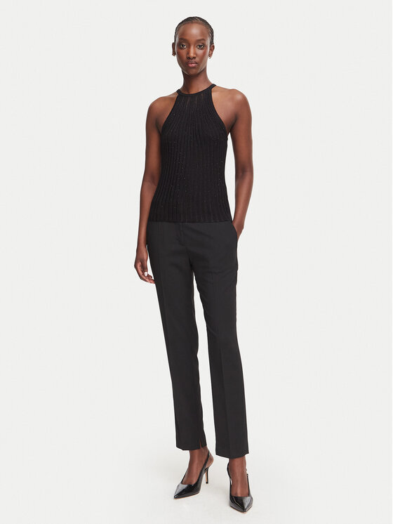 Guess Guess Top W6YR48 Z1259 Negru Regular Fit