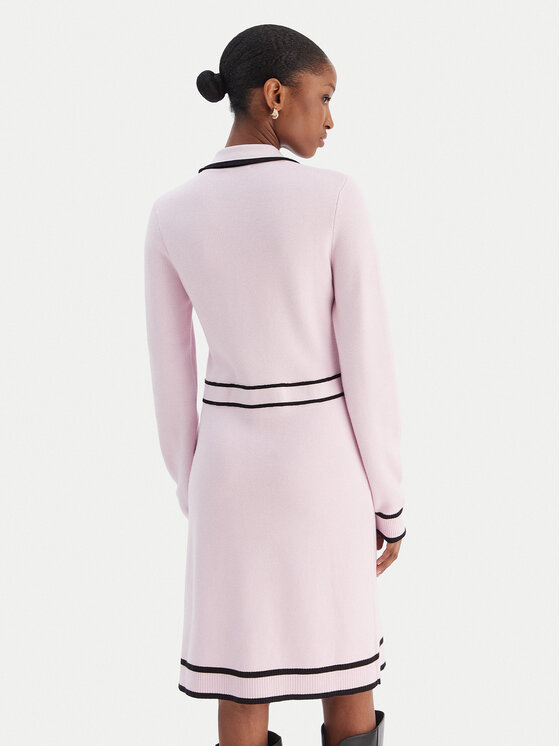 Liu Jo Sport Liu Jo Sport Strickkleid TF5251 MS59L Rosa Regular Fit