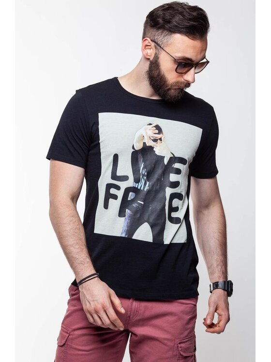Lee Lee T-shirt PHOTO TEE Nero Regular Fit