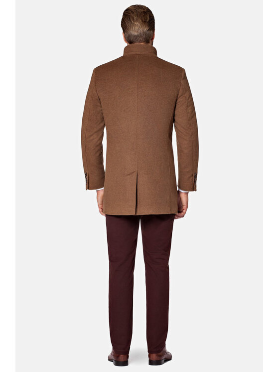 Lancerto Lancerto Płaszcz wełniany Camilo KU998217000001 Brązowy Regular Fit