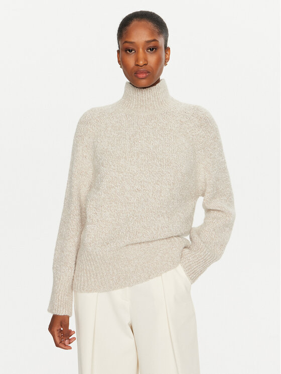 Marella Marella Rollkragenpullover Imbocco 2423946045 Écru Regular Fit