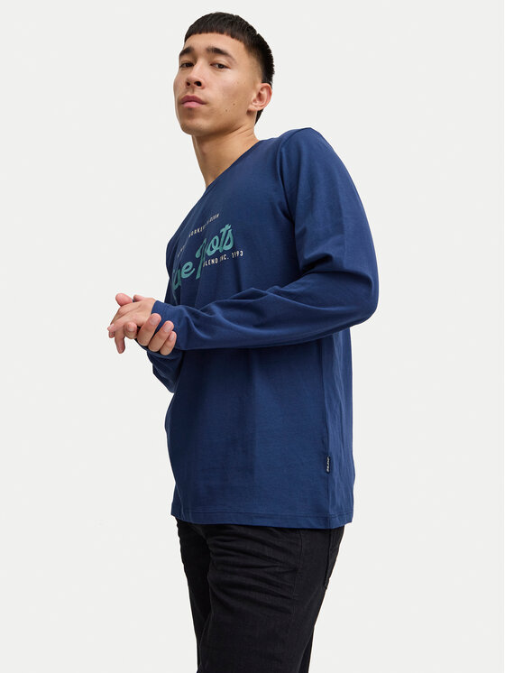Blend Blend Longsleeve 20717825 Σκούρο μπλε Regular Fit