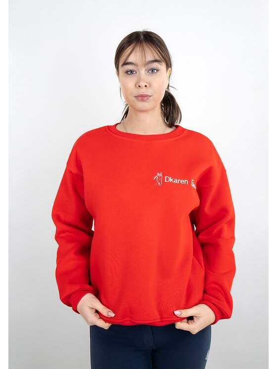DKaren Sport DKaren Sport Bluza EQ001 Czerwony Classic Fit