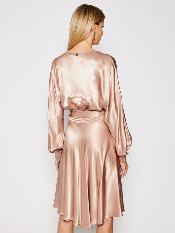 TWINSET TWINSET Koktejlové šaty 202TP2140 Béžová Loose Fit