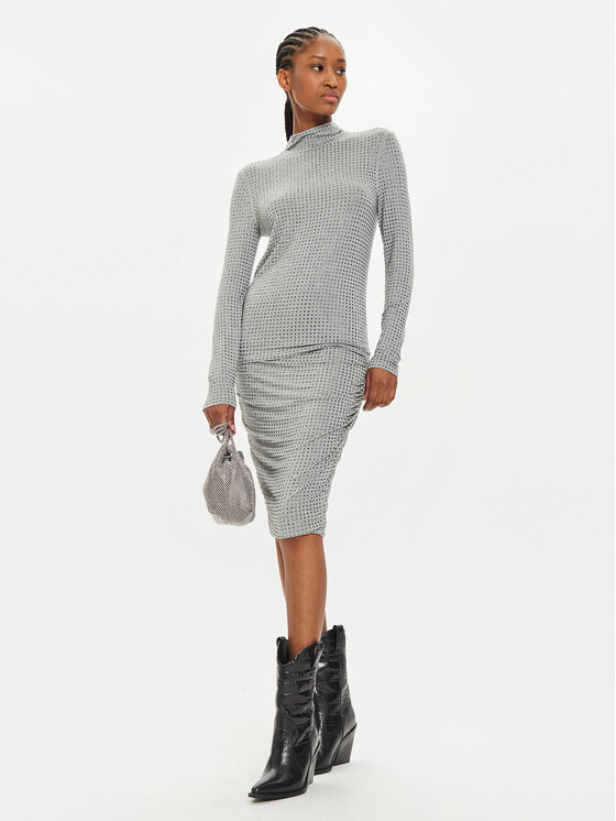 PINKO PINKO Bluzka Koch 104453 A2B4 Szary Regular Fit