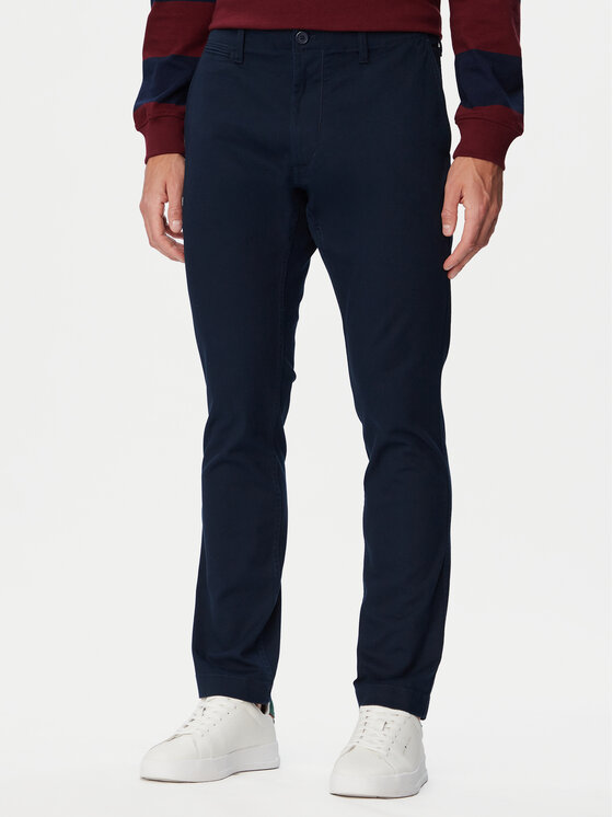 Tommy Jeans Tommy Jeans Chinos kelnes DM0DM23707 Tamsiai mėlyna Regular Fit