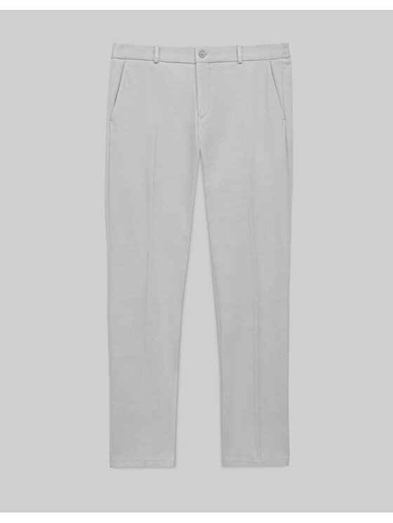 Borgio Borgio Spodnie garniturowe perledo Szary Slim Fit
