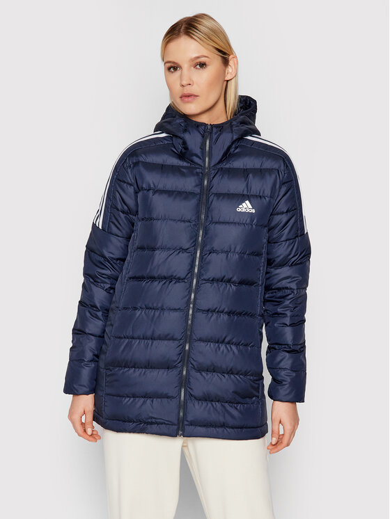 adidas Dūnu jaka Essentials GT9139 Tumši zils Slim Fit