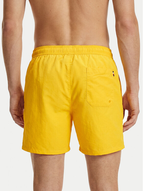 Tommy Hilfiger Tommy Hilfiger Szorty kąpielowe UM0UM03477 Żółty Regular Fit