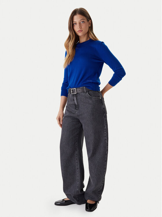Calvin Klein Calvin Klein Sveter LV044D370G Modrá Regular Fit