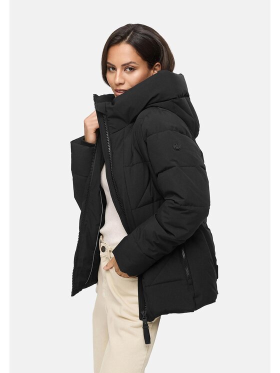 Marikoo Marikoo Kurtka zimowa Kuschelnasee Czarny Regular Fit