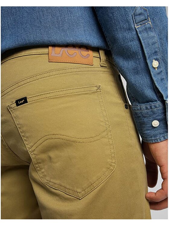 Lee Lee Jeansy DAREN ZIP FLY Brązowy Straight Fit
