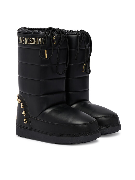 LOVE MOSCHINO LOVE MOSCHINO Апрески JA24132G0PISG00B Черен