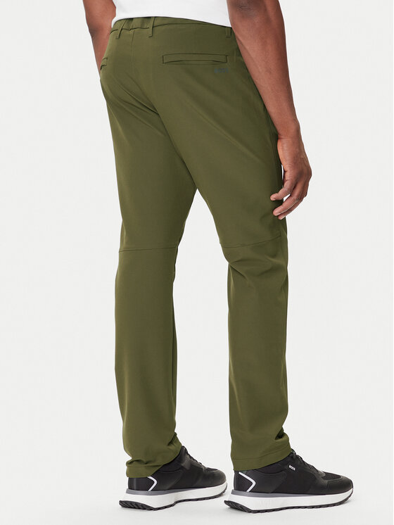 BOSS BOSS Spodnie materiałowe T_Commuter 50534303 Zielony Slim Fit