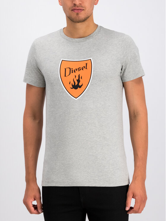 Diesel Diesel T-Shirt T-Diego-B2 00SXMH 0091A Šedá Regular Fit