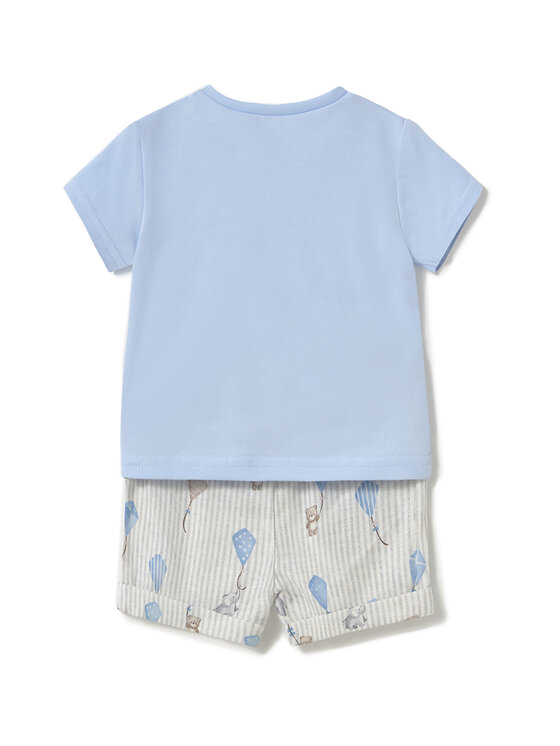 Mayoral Mayoral Completo T-shirt e pantaloncini 1202 Celeste Regular Fit