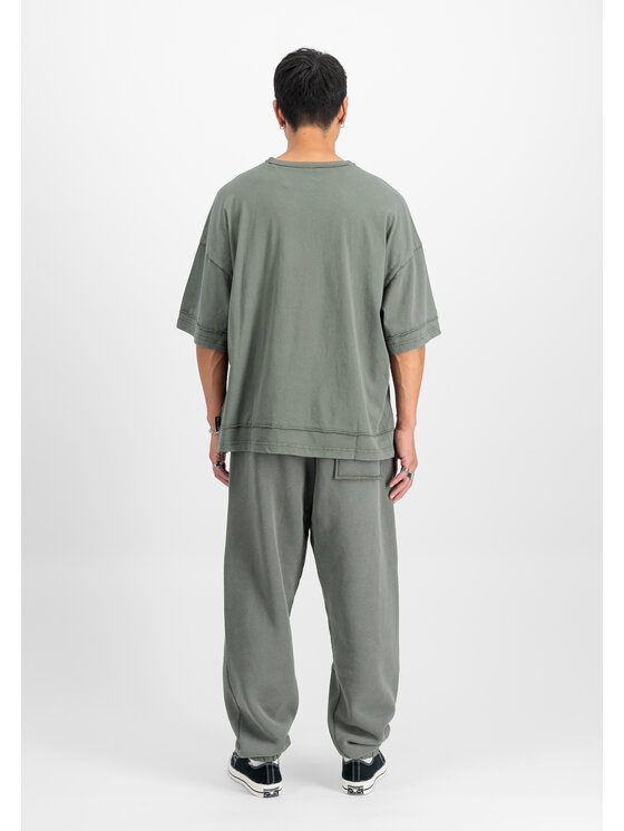 Alpha Industries Alpha Industries T-Shirt Open Edge T-Shirt Zielony Relaxed Fit
