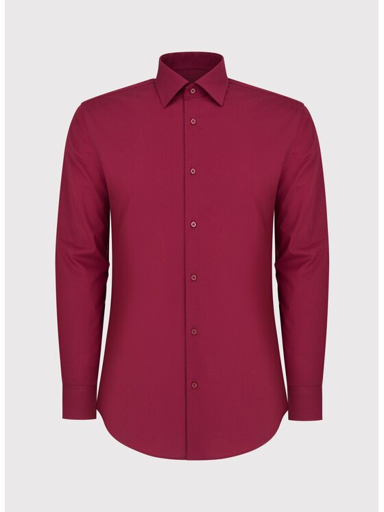 Pako Lorente Pako Lorente Koszula P24WF-1X-039 Bordowy Slim Fit