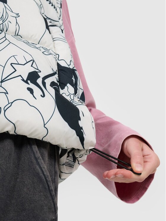 4F 4F Kamizelka OUTERWEAR Biały Oversize