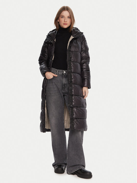 Blauer Blauer Télikabát 25WBLDK02073 Fekete Regular Fit