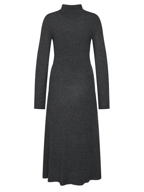 Tommy Hilfiger Tommy Hilfiger Kleid für den Alltag WW0WW47303 Grau Regular Fit