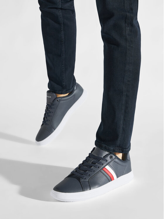 Tommy Hilfiger Sneakersy Corporate Cup Leather Stripes FM0FM04275