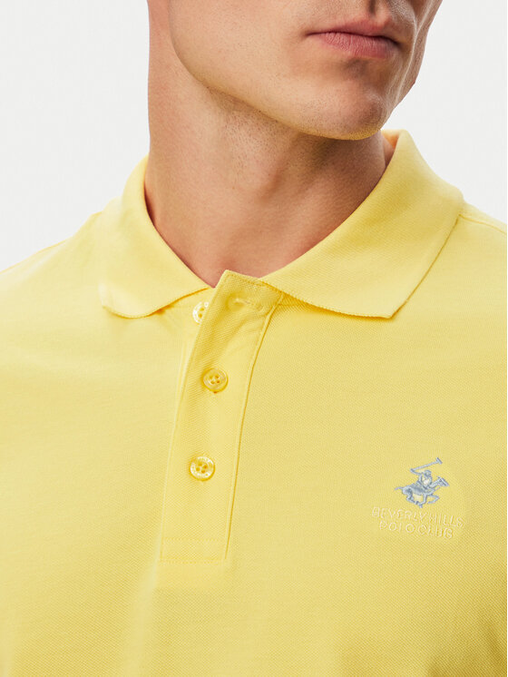 Beverly Hills Polo Club Beverly Hills Polo Club Polo P-SS26M-P42560_BBU Κίτρινο Regular Fit