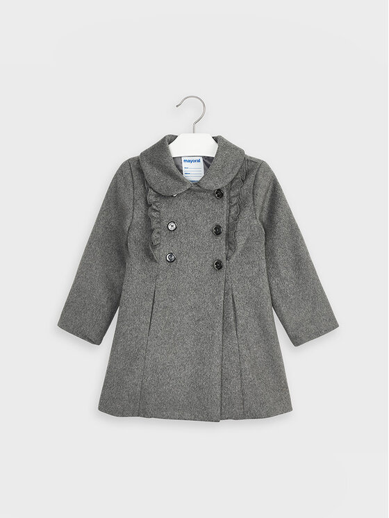 Cappotto di lana 4409 Grigio Regular Fit