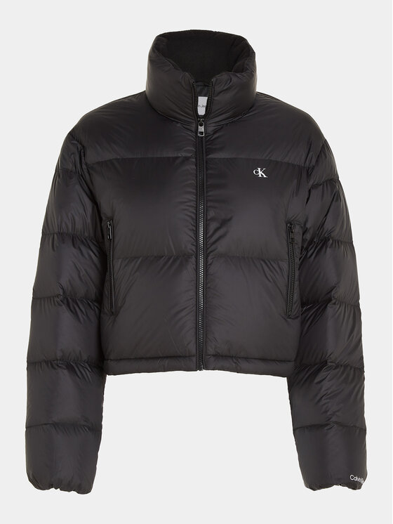 Calvin Klein Jeans Calvin Klein Jeans Puhovka J20J221649 Črna Cropped Fit