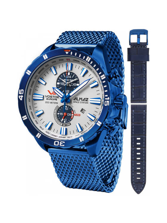 Vostok Europe Vostok Europe Zegarek YM8J-320D657B Niebieski
