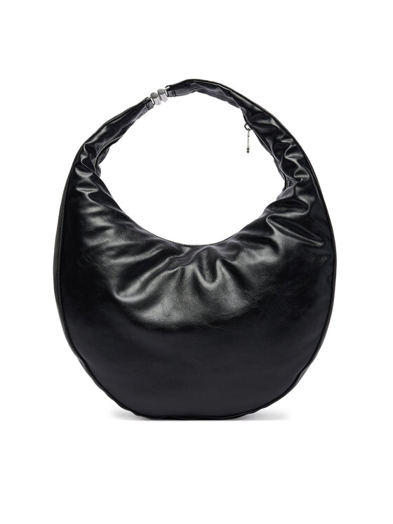 Calvin Klein Calvin Klein Дамска чанта Buckle Convertible Hobo Bag LV04F3446G Черен