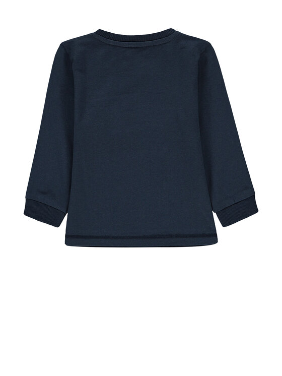 Kanz Kanz Bluzka 1922413-3043 Granatowy Basic Fit