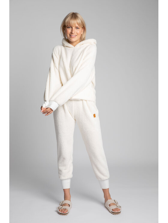 LaLupa LaLupa Bluza LA003 Écru Comfortable Fit