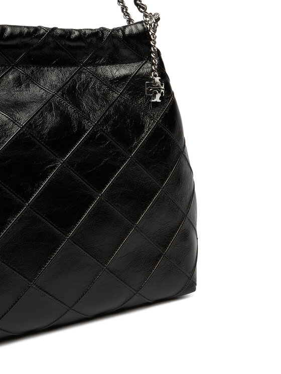 Tory Burch Tory Burch Torbica Fleming Soft Distressed Hobo Bag 165170 Crna