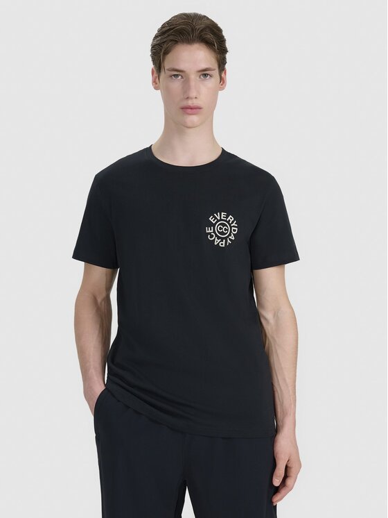 4F 4F T-Shirt 4FWspring_summer_2025TTSHM1980 Μαύρο Regular Fit