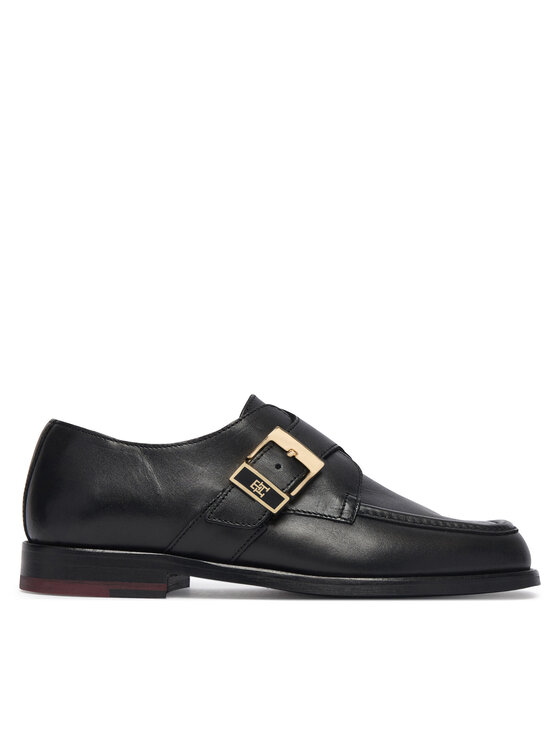 Tommy Hilfiger Tommy Hilfiger Cipele Th Buckle Moc Toe Loafers FW0FW09536 Crna