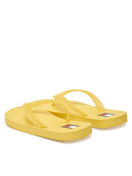 Tommy Jeans Tommy Jeans Šlepetės per pirštą Tjw Logo Flip Flop EN0EN02447 Geltona