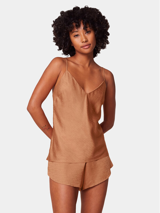 Triumph Triumph Πιτζάμα Silky Sensuality 10218279 Καφέ Relaxed Fit