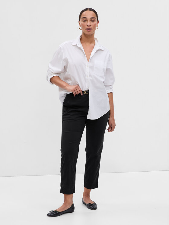 Gap Gap Riidest püksid 541213-04 Must Regular Fit