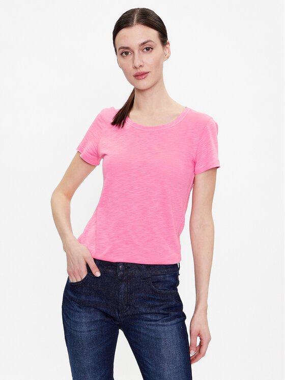 Sisley Majica 3TNHL11A2 Roza Regular Fit