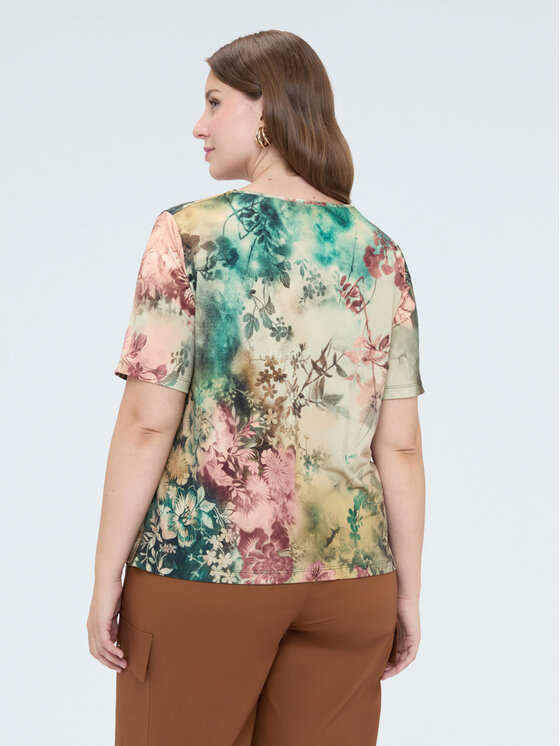 Fiorella Rubino Fiorella Rubino T-Shirt G00UL009626N0S5 Zielony Regular Fit
