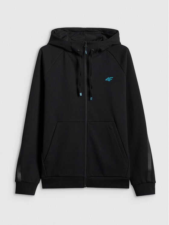 4F 4F Μπλούζα 4FRSS26TSWSM2974-20S Μαύρο Regular Fit