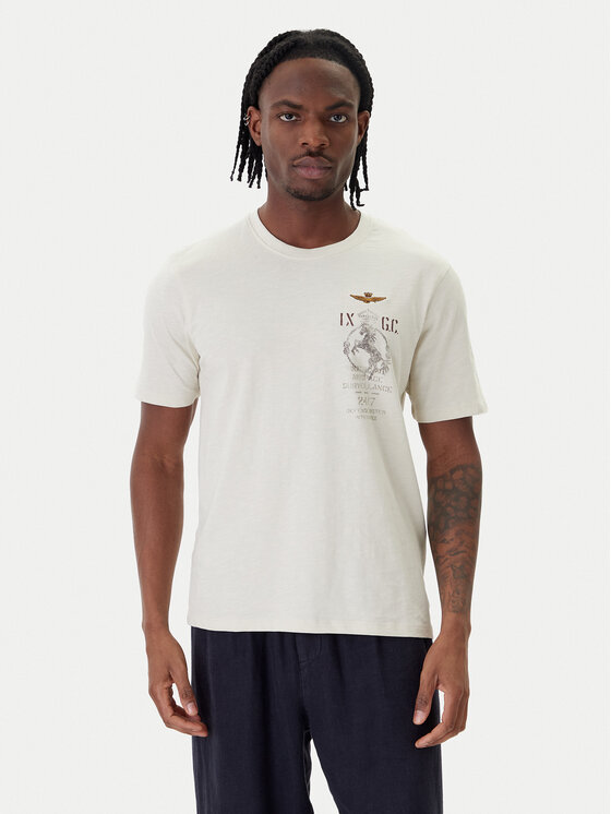 Aeronautica Militare Aeronautica Militare Majica 261TS2543UJ00686 Bež Regular Fit