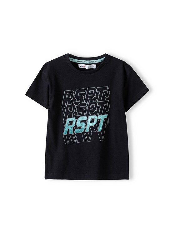 minoti minoti T-Shirt aqua 2 Czarny Regular Fit